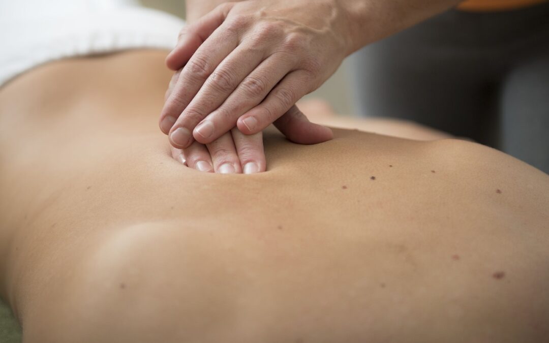 Person getting therapeutic massage